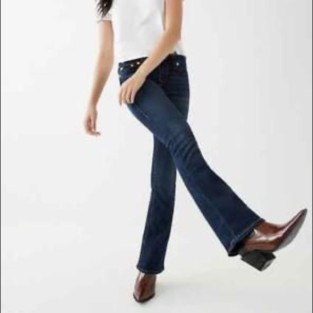 Roots flare denim jeans